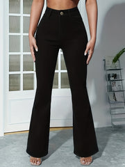 High Waist Flare Jeans Women's Denim Clothing