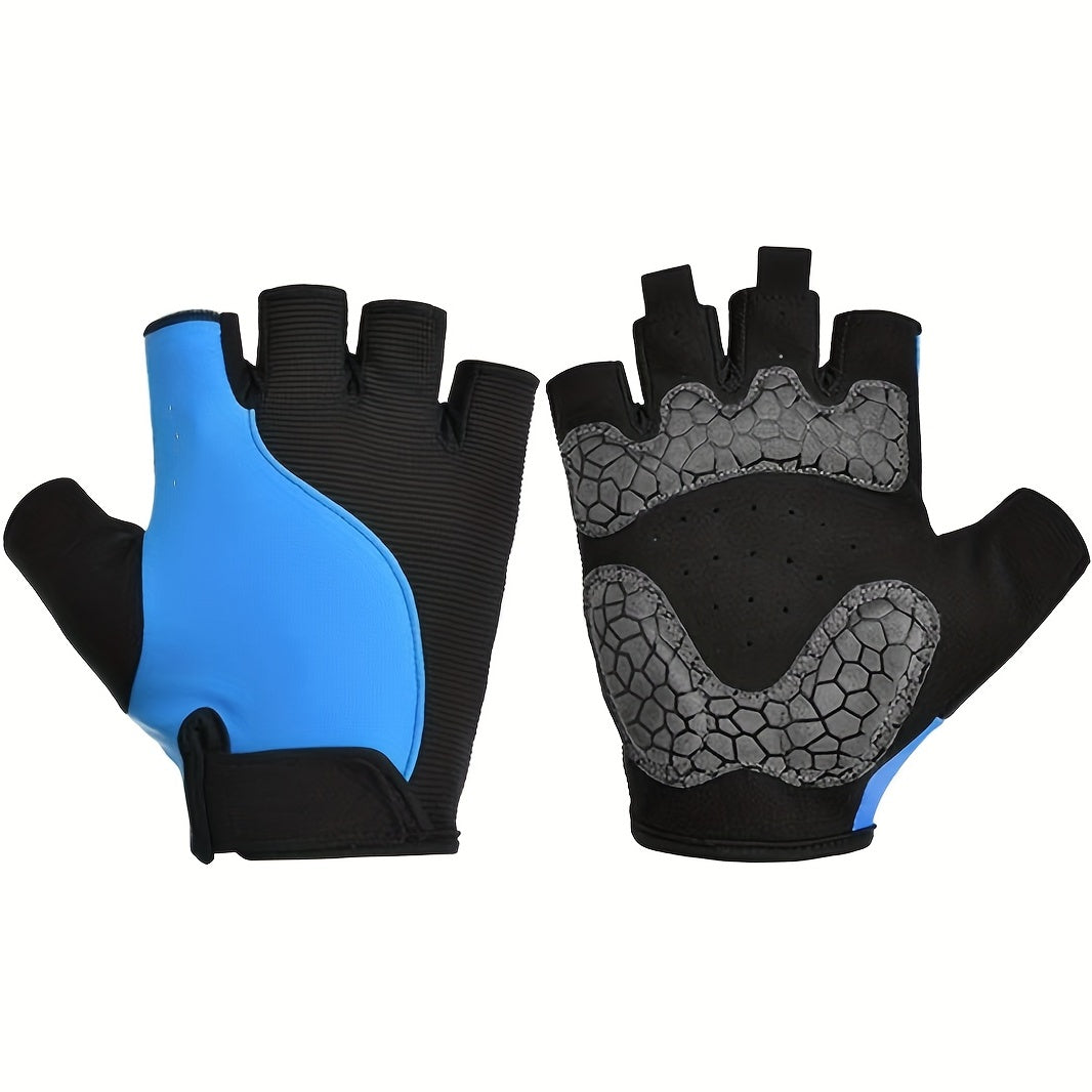 Fingerless Cycling Gloves with Anti Slip Pad Lightweight