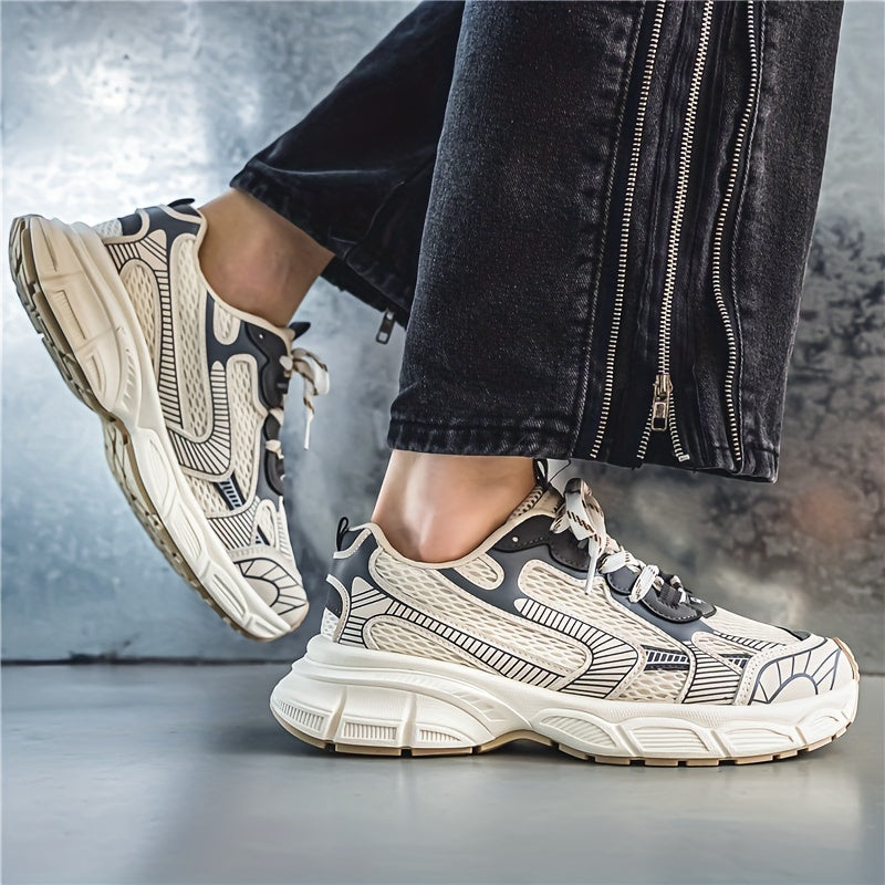 Men's Mesh Chunky Sneakers Dad Shoes Athletic Shoes