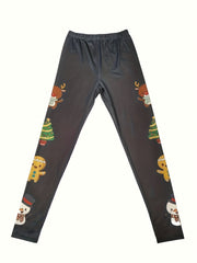 Christmas Casual Leggings Women's Graphic Print Leggings