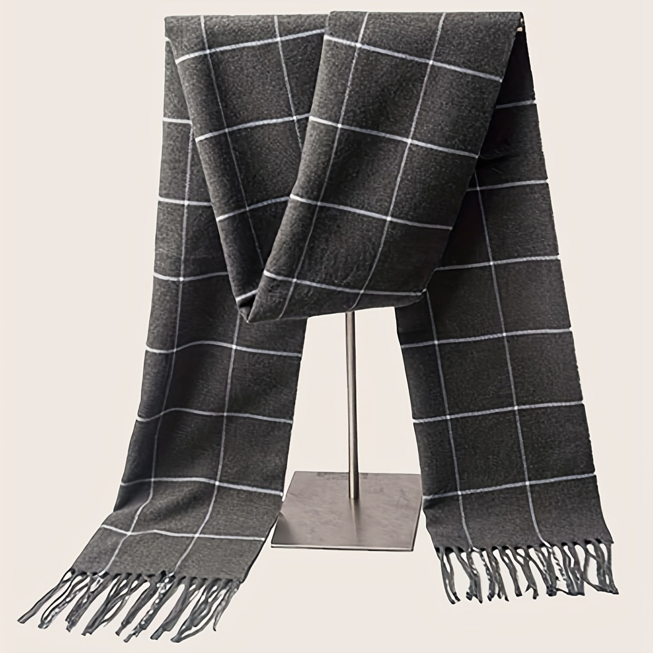 1pc Scarves Braid Warm Scarf Men's Scarf Large Neckerchief