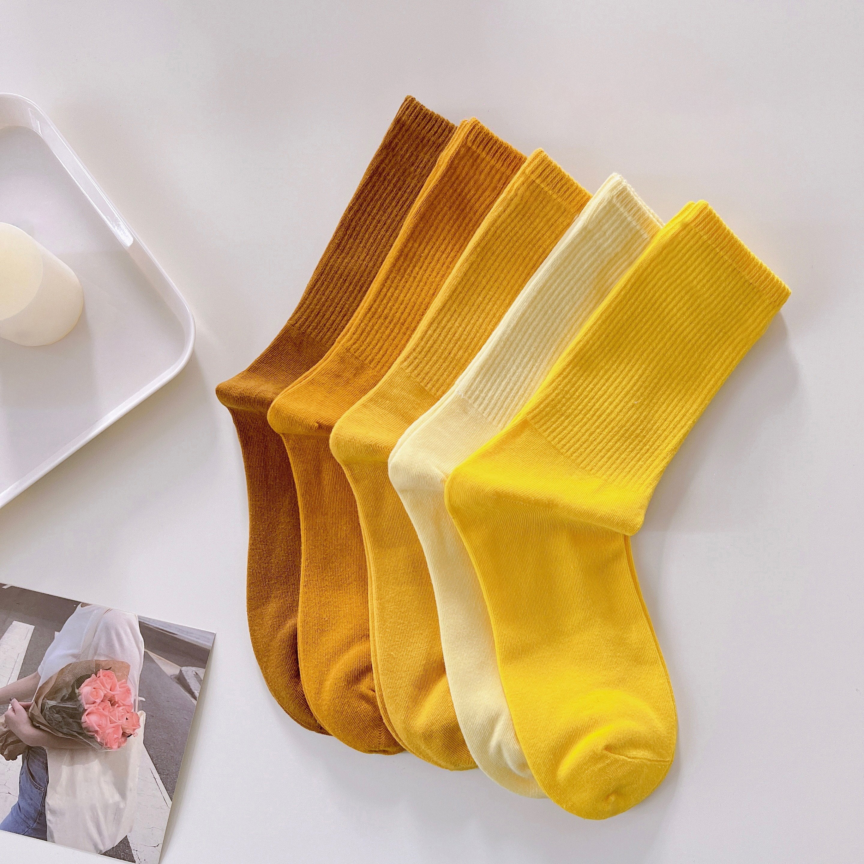 10 Pairs Comfortable Mid Tube Women's Socks