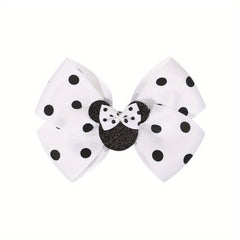 Cartoon Mouse Ear Bow Hair Clips for Holiday Party Girls Gift