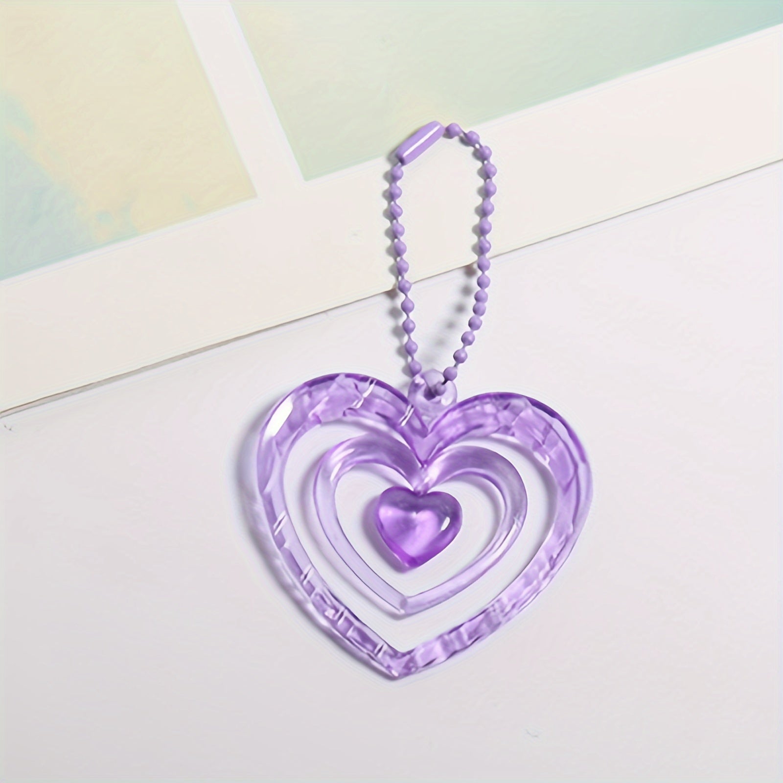 Heart shaped Keychain Pendant Bag Purse Ornament