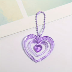Heart shaped Keychain Pendant Bag Purse Ornament