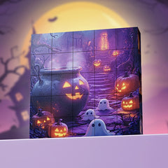 Magical Puzzle Toy 25pcs Halloween Patterns DIY Educational Toy for Kids