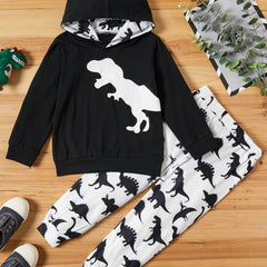 Baby Boy's Dinosaur Hoodie & Trousers Set