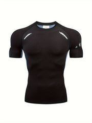 Men's Short Sleeve Compression Shirt Moisture Wicking Baselayer