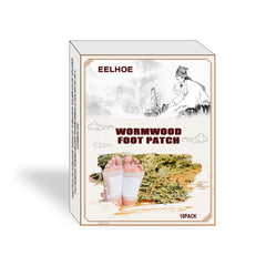10pcs Wildly Wormwood Foot Pad Dehumidifying Massage Improve Sleep Stickers