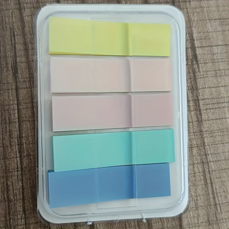 100 Colorful Translucent Sticky Notes Pet Index Stickers
