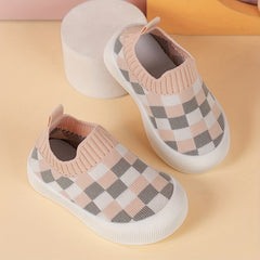 Baby Girls Slip On Woven Shoes Lightweight Walking Shoes