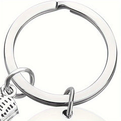 Stainless Steel Keychain Graduation Inspirational Key Chain Men Women