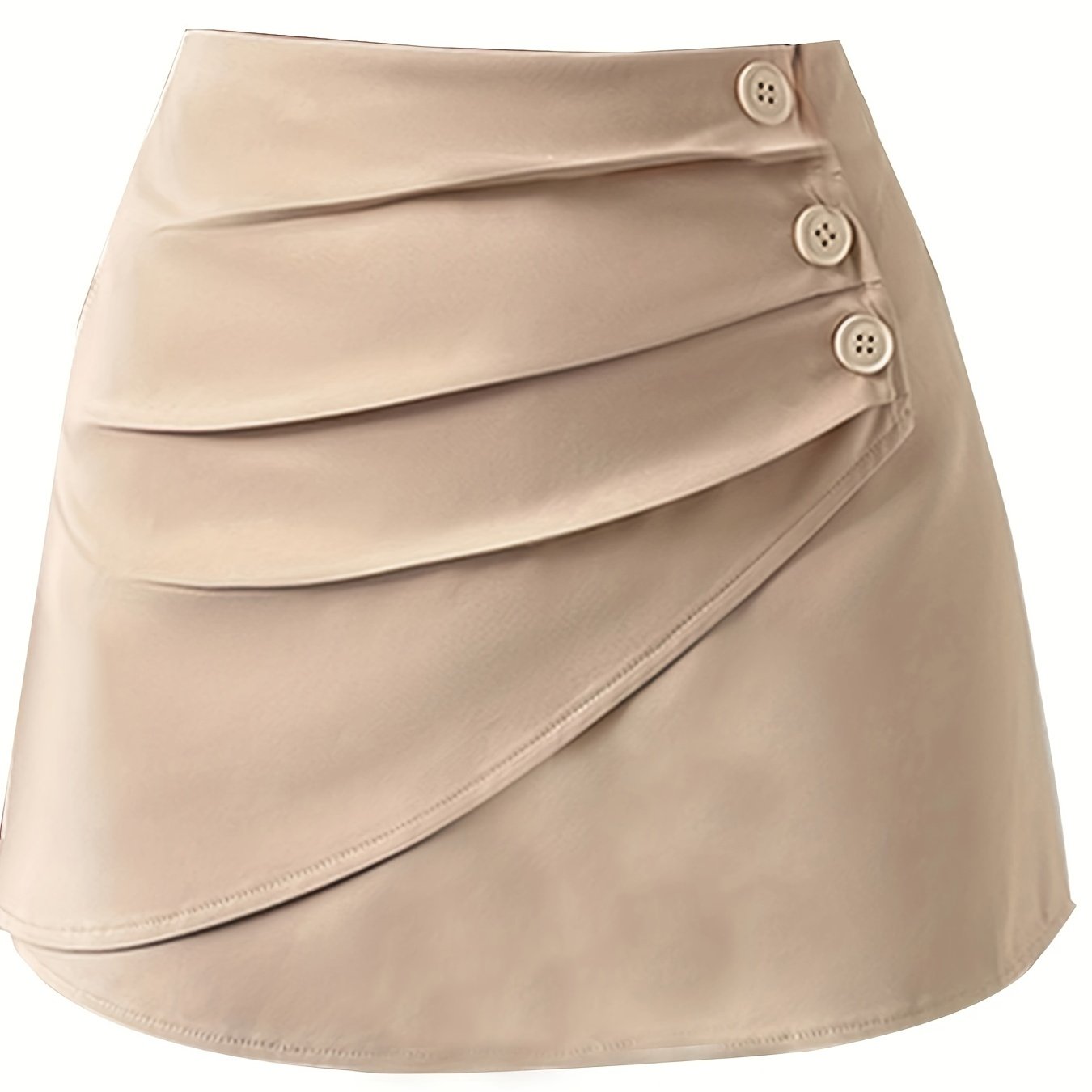Ruched Mini Skirts Casual Bag Hip Spring & Summer Women's Clothing