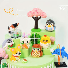 DIY Cartoon Building Block Desk Decoration Set