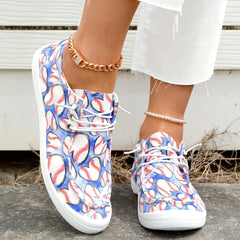 Women's Lightweight Casual Flat Sports Baseball Sneakers