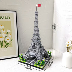 Paris Eiffel Tower Model Building Blocks Educational Toys Puzzle