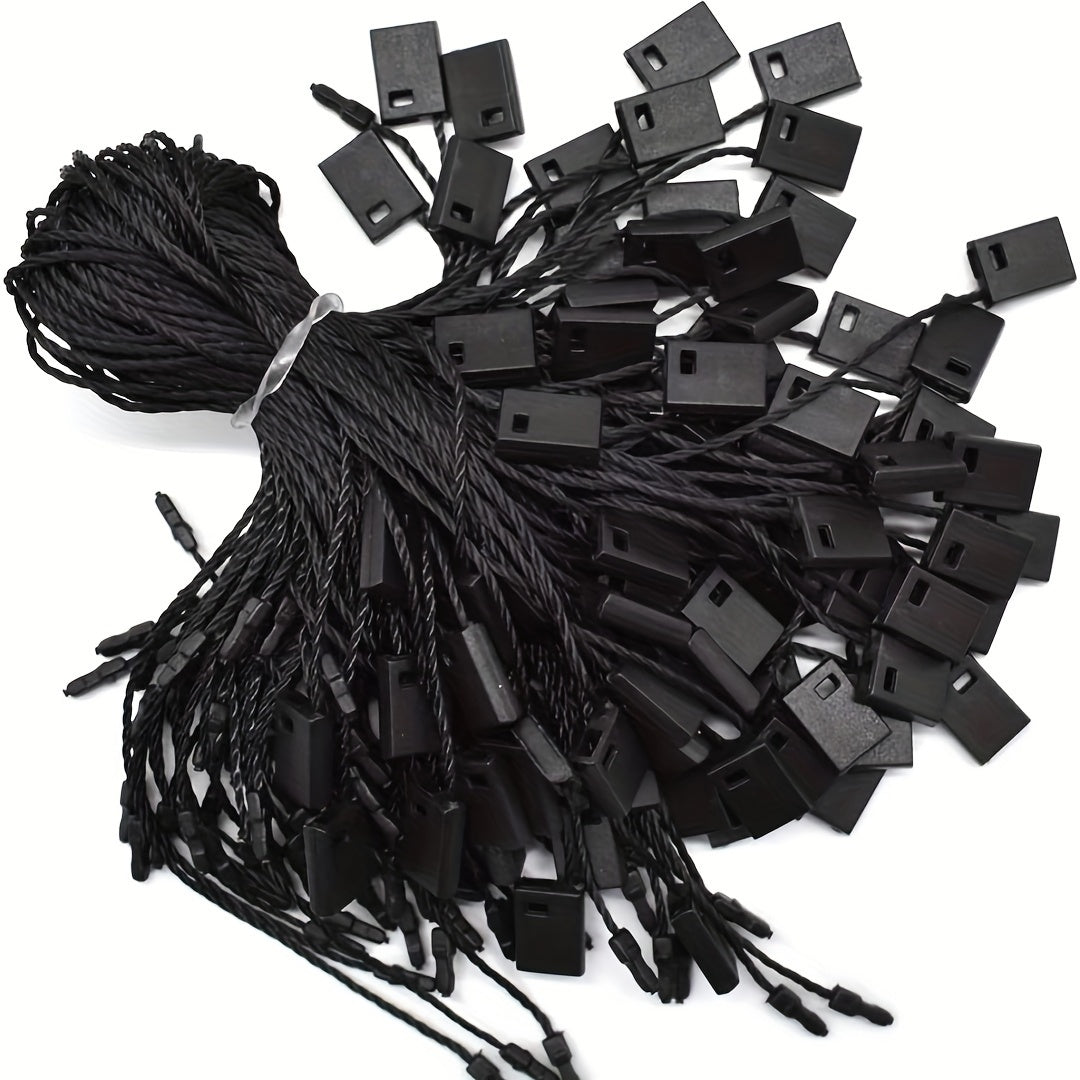100pcs Nylon Tag Rope Snap Lock Pin Loop Fastener Hook Ties