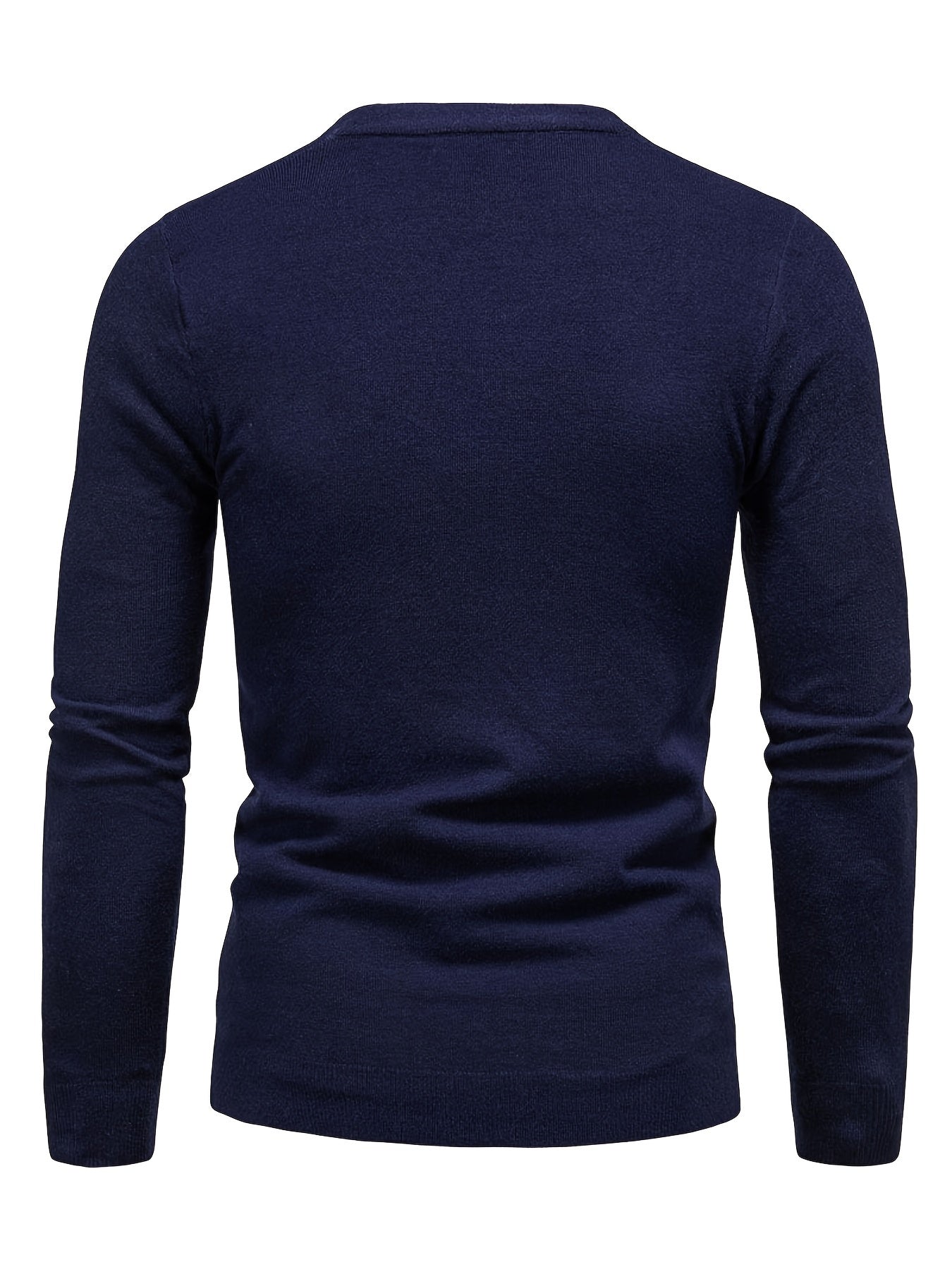 Men's Knitted Sweater Active Mid Stretch Slim Fit Warm Pullover