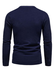 Men's Knitted Sweater Active Mid Stretch Slim Fit Warm Pullover