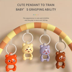 Kids Fitness Rack Music Foot Piano 0-18 Months Bed Bell Rattle Educational Toy