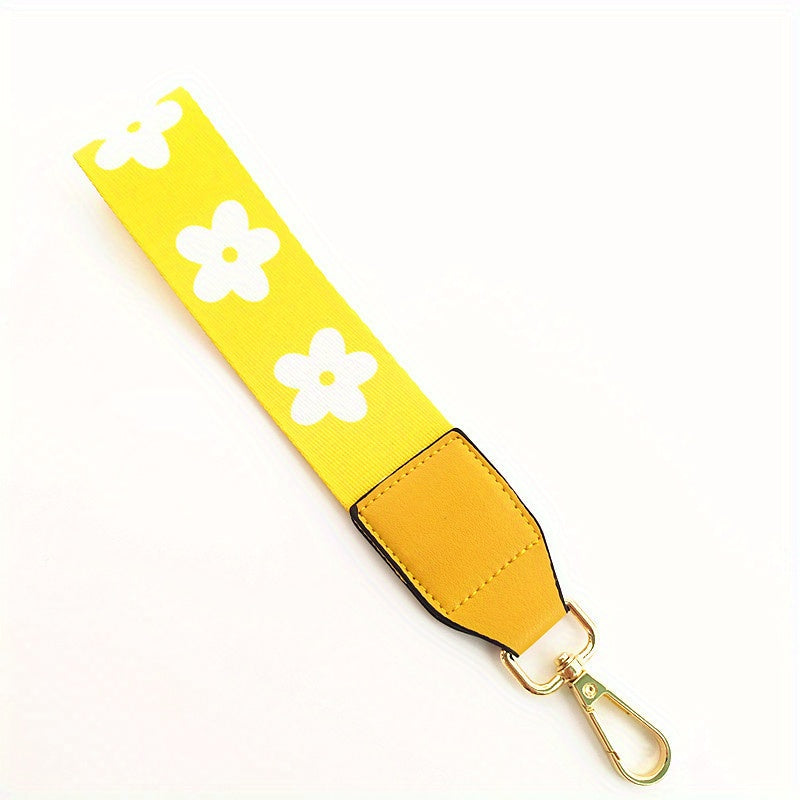 Colorful Flower Printed Shoulder Strap for Bags and Purses