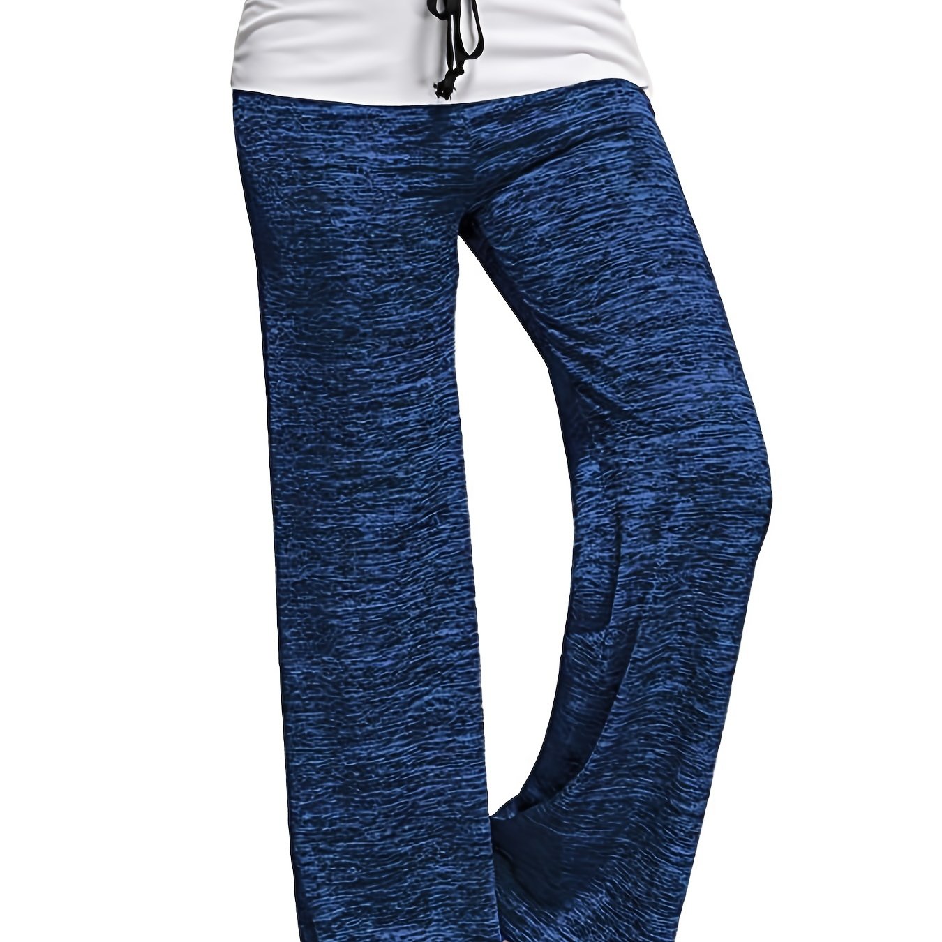 Wide Leg Elastic Yoga Pants Loose Casual Drawstring Pants