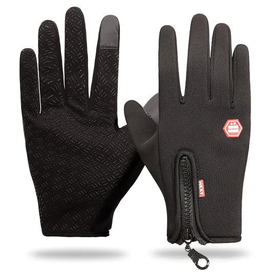 Winter Men's Gloves Touchscreen Sport Fishing Skiing Cycling Snowboard Zipper