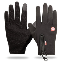 Winter Men's Gloves Touchscreen Sport Fishing Skiing Cycling Snowboard Zipper