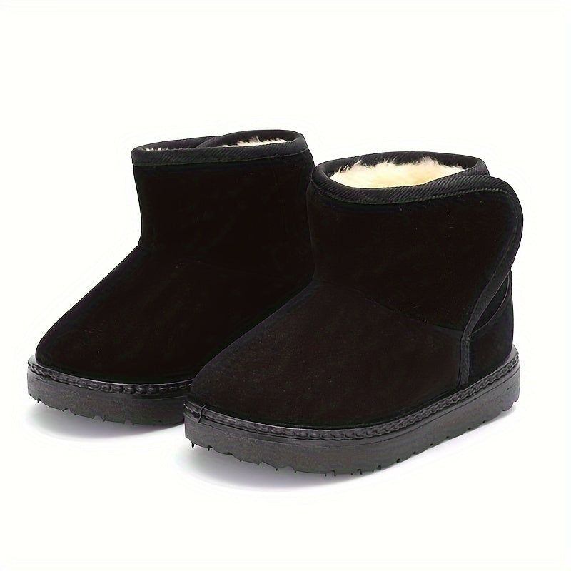 Warm Fleece Snow Boots Girls | Soft Winter Outdoor Hiking Shoes
