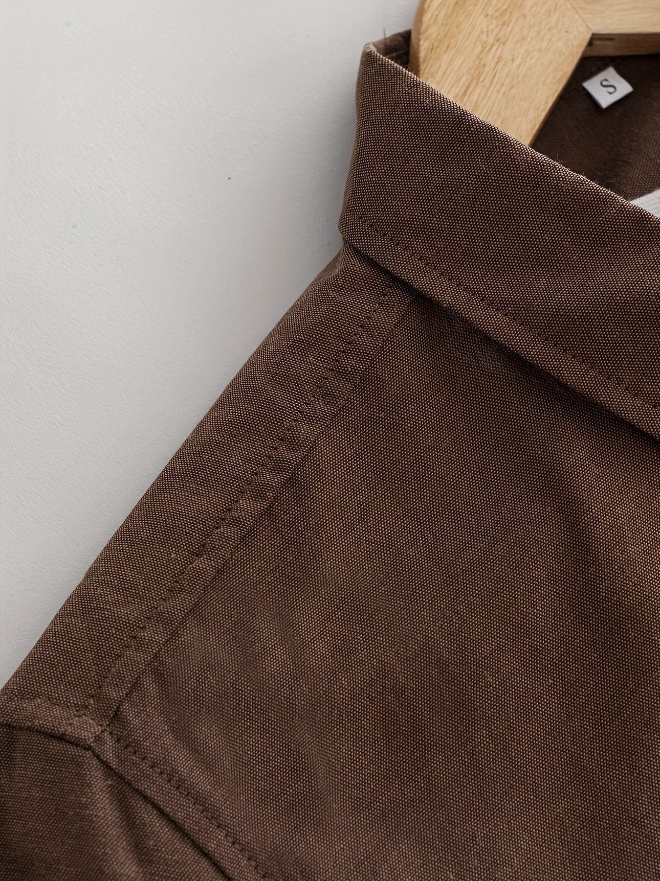 Men's Lapel Shirt with Chest Pocket