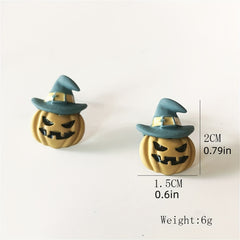 Pumpkin Earrings Halloween Party Jewelry Girls Kids