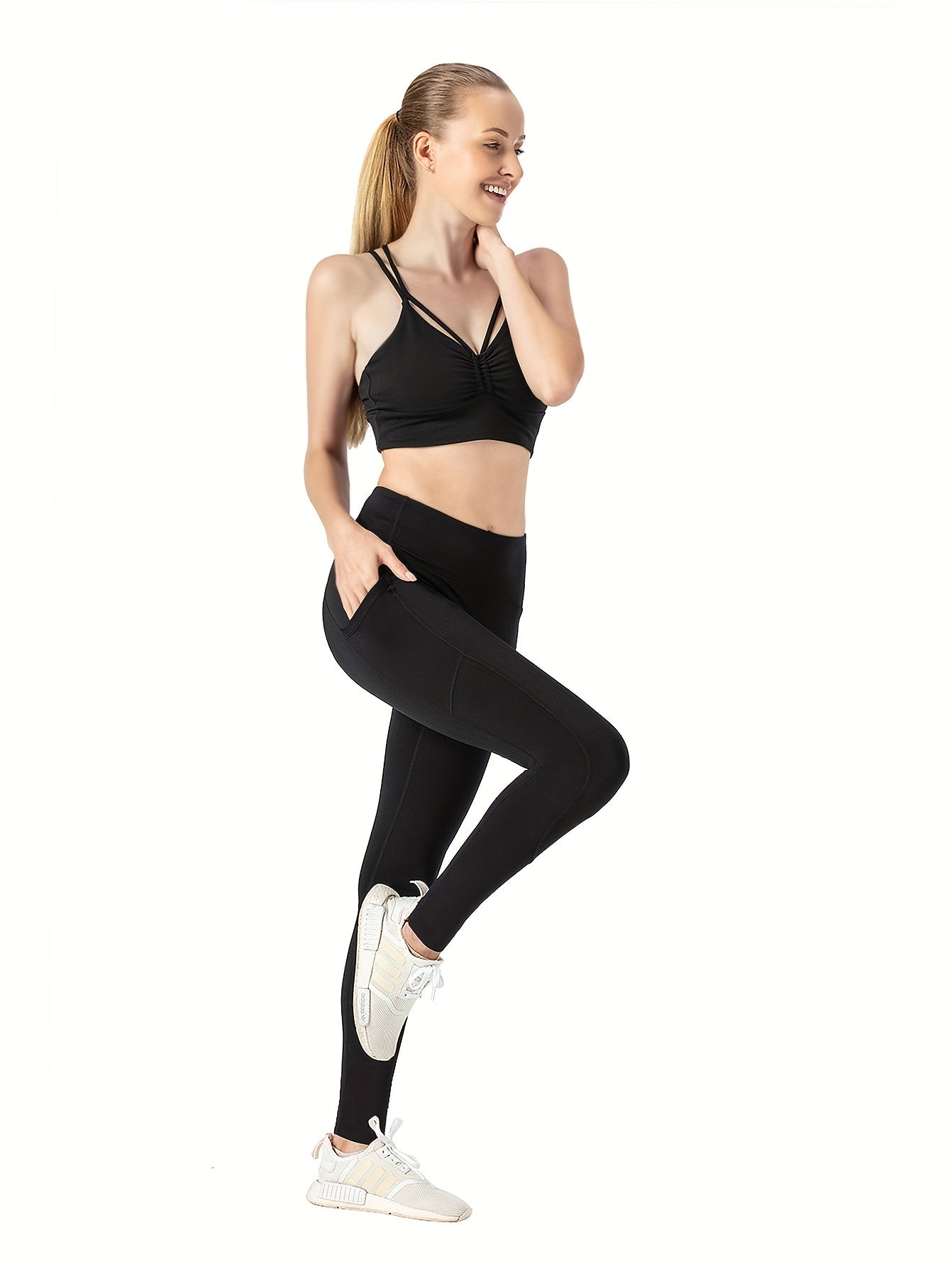 High Waist Yoga Pants With Pockets For Women