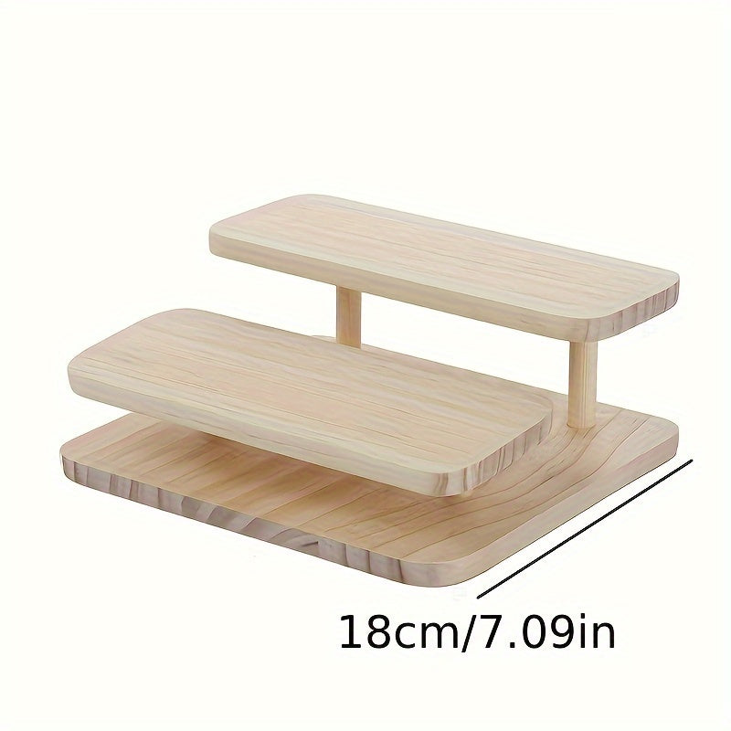 Wood Glasses Display Rack for Shop Showcase