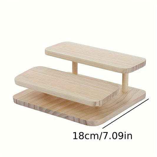 Wood Glasses Display Rack for Shop Showcase