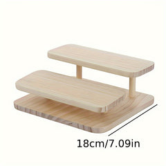 Wood Glasses Display Rack for Shop Showcase
