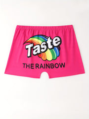 Funny Shorts Women's Plus Art Letter & Graphic Print