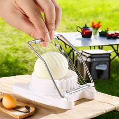 Egg Slicer Stainless Steel for Home and Outdoor Use