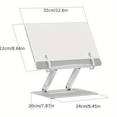 Acrylic Laptop Stand Adjustable Foldable Portable Riser for Notebook 25.4-43