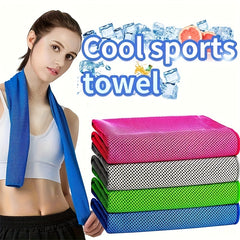 Solid Cooling Sports Towel Absorbent Quick Drying Towel for Outdoor Activities