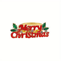 Christmas Fawn Napkin Buckle Metal Cloth Ring Home Decor