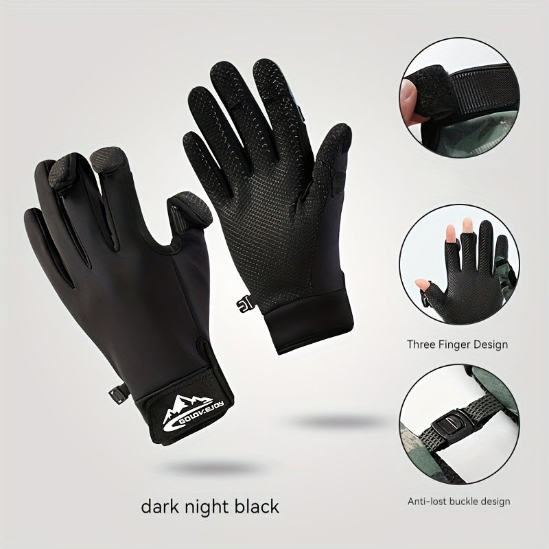 Windproof Cold-proof Fishing Gloves Winter Warm Gloves Flip Cover