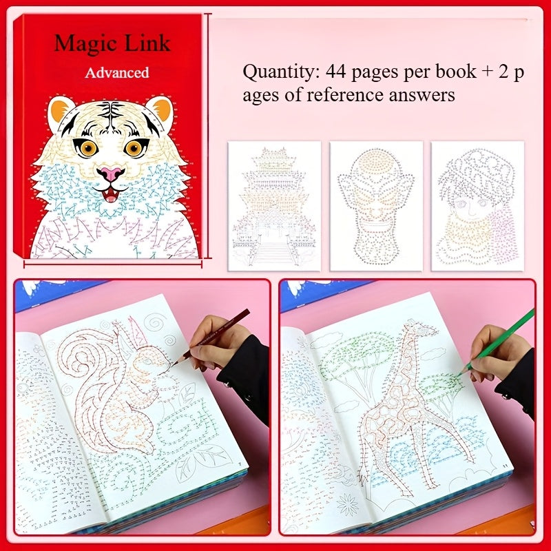 1 Book of 44pcs Complex Patterns Drawing Book