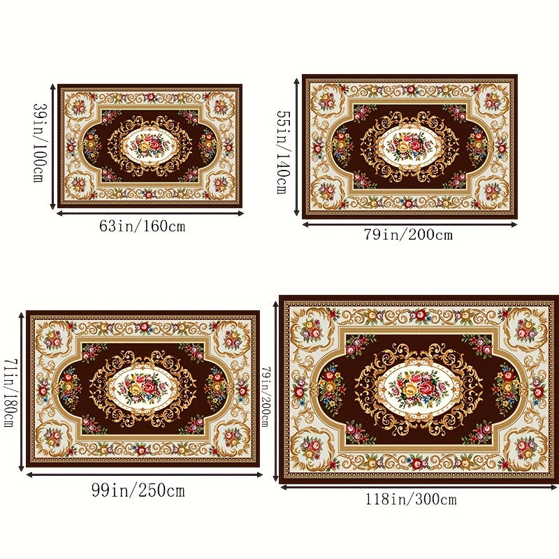 Boho Anti Fatigue Kitchen Rugs Vintage Non Slip Soft Faux Sheepskin Floor Mat