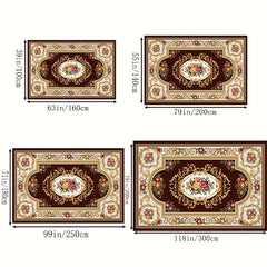 Boho Anti Fatigue Kitchen Rugs Vintage Non Slip Soft Faux Sheepskin Floor Mat