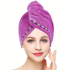 Women's Hair Drying Towel Absorbent Hair Turban Cap