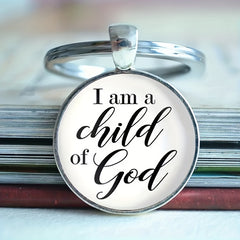 Vintage English Keychain I'm A Child Of God Keychain For Girls