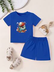 Toddler Kid Cartoon T-shirt & Pants Set