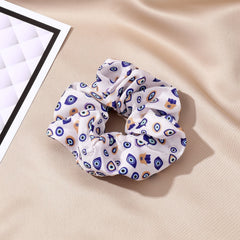 Evil Eye Hamsa Hand Oversized Scrunchies Hair Tie