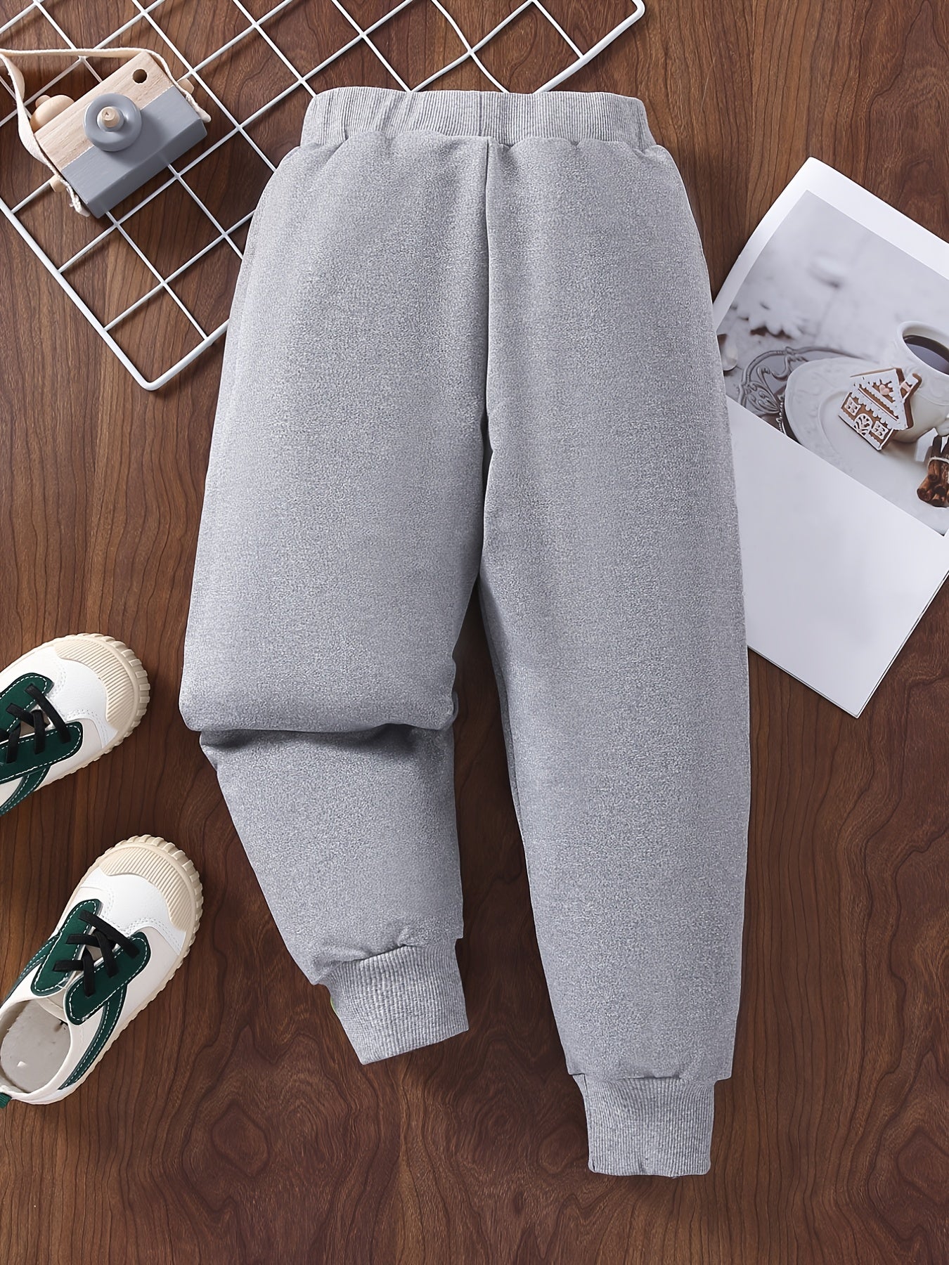 Baby Boys Sweatpants Elastic Waist Letter Print Sport Jogger Pants Kids Clothes