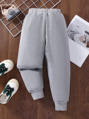 Baby Boys Sweatpants Elastic Waist Letter Print Sport Jogger Pants Kids Clothes